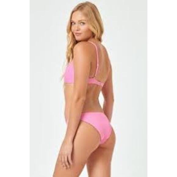 L*Space Vacay Bottom Classic RHVAC20 Guava Pink Small S Low Rise NEW NWT - Picture 6 of 9